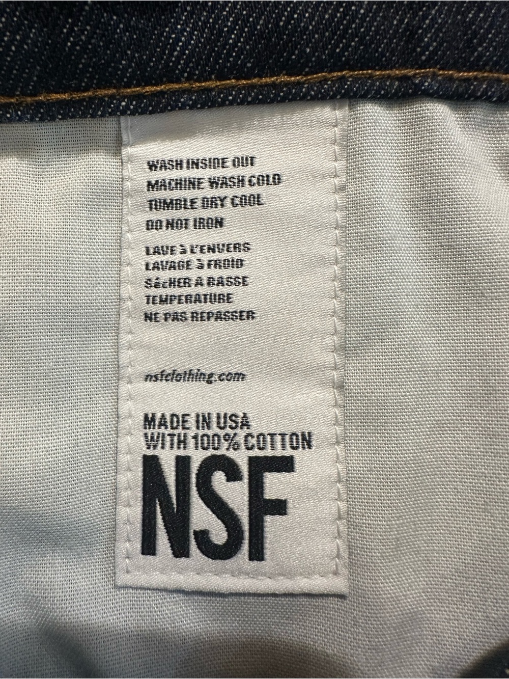 NWOT Women’s NSF Patchwork Utility Wide Leg Jeans - Size 29 - Indigo Rinse - Picture 14 of 15